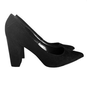 Classic Black Faux Suede High Heels | Lulus | Size 9